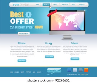 website design vector elements