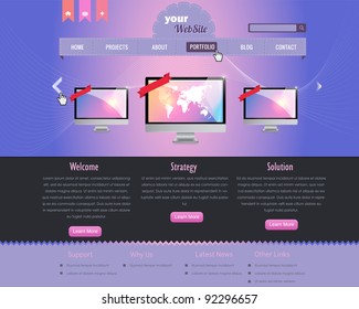 website design vector elements