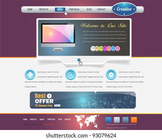 website design vector elements