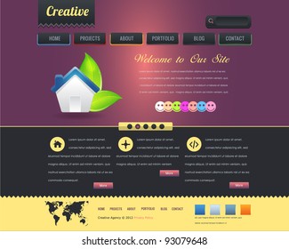 website design vector elements