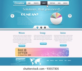 website design vector elements