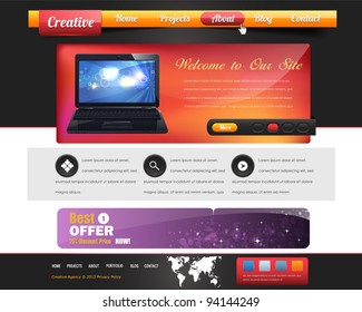 Website design vector elements