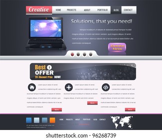 Website design vector elements