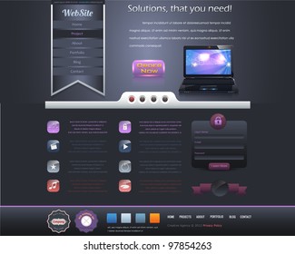 Website design vector elements