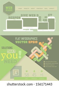 Website Design Vector Flat Elements