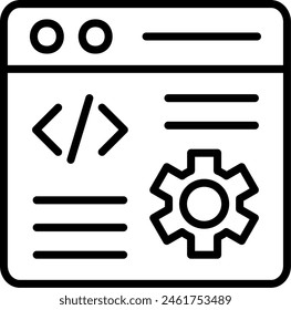 Website Design Vector Line Icon Design