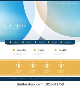 Website Design for Your Business with Abstract Blurred Background