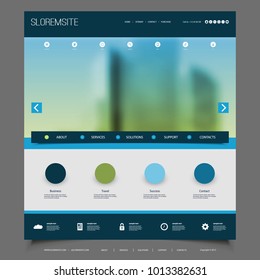 Website Design for Your Business with Blurred Skyscraper Image Background