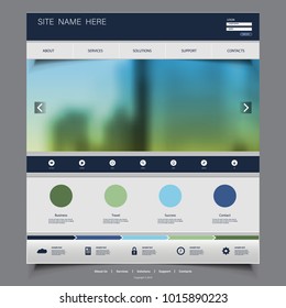 Website Design for Your Business with Blurred Skyscraper Image Background 