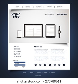 Website Design for Your Business with Electronic Devices