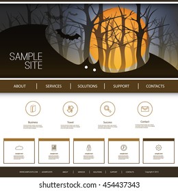 Website Design for Your Business with Halloween Theme