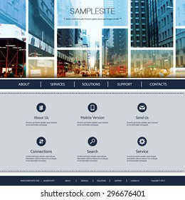 Diseño de sitio web para su empresa - One Street of New York City Image in Header Design