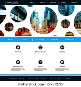 Website Design for Your Business with One Street of New York City Image Background