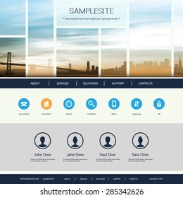 Website Design for Your Business with San Francisco Bay Skyline