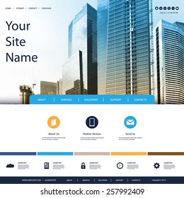 Website Design for Your Business with Skyscraper Background