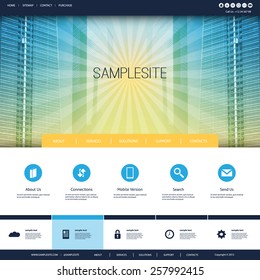 Website Design for Your Business with Skyscraper Background