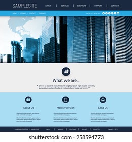 Website Design for Your Business with Skyscraper Background