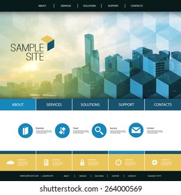 Website Design for Your Business with Skyscraper Background