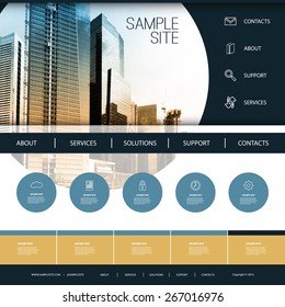 Website Design for Your Business with Skyscraper Background