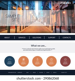 Website Design for Your Business with Unique Header Background