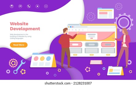 Website development content. Developing of internet app or online web service. Programmers designers make up selling site place size adjustment web labels edit update information business on main page
