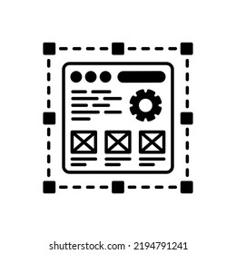 Website Development icon in vector. Logotype