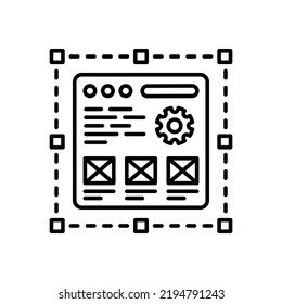 Website Development icon in vector. Logotype