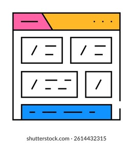 website with discounts line icon vector. website with discounts sign. isolated symbol illustration