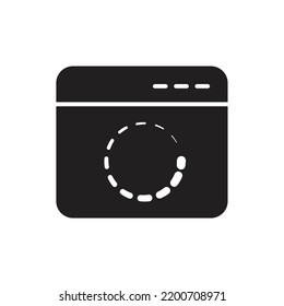 Website download loading icon design. isolated on white background. vector illustration