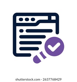 website duotone icon. Sleek and modern vector icon for websites, mobile apps, marketing materials, and corporate design. Fully scalable and ready to use.