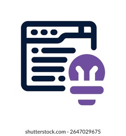 Sitio web duotone icono. Icono de Vector elegante y moderno para Sitios web, App móviles, materiales de marketing y diseño corporativo. Totalmente escalable y listo para usar.
