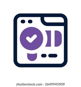 website duotone icon. Sleek and modern vector icon for websites, mobile apps, marketing materials, and corporate design. Fully scalable and ready to use.