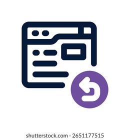website duotone icon. Sleek and modern vector icon for websites, mobile apps, marketing materials, and corporate design. Fully scalable and ready to use.