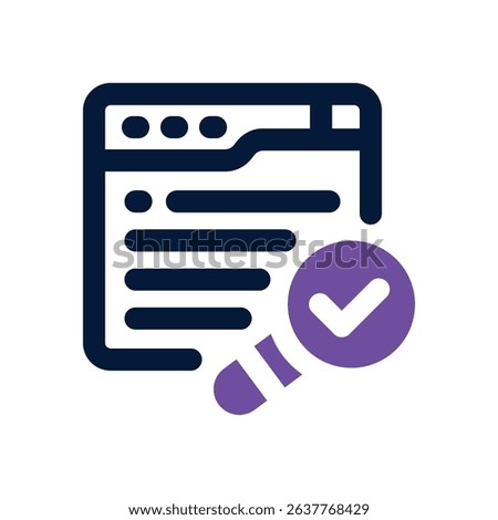 website duotone icon. Sleek and modern vector icon for websites, mobile apps, marketing materials, and corporate design. Fully scalable and ready to use.