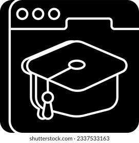Diseño de iconos planos de educación en sitios web 