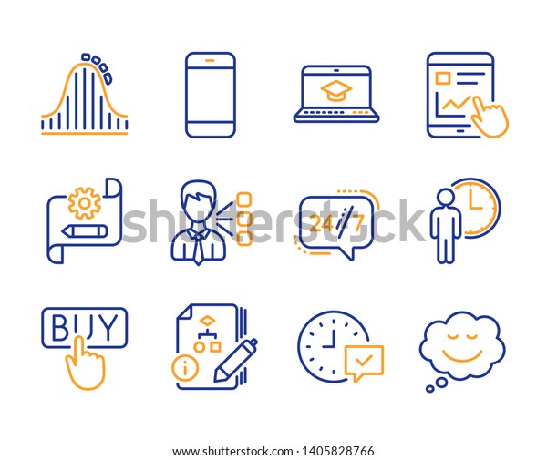 Website Education Internet Report Buying Icons Stock Vector Royalty Free 1405828766