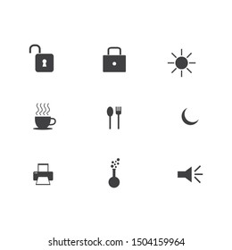 website element icons for web design. Modern website elements icon set. Vector file in layers for easy editing