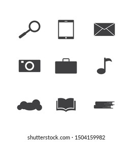 website element icons for web design. Modern website elements icon set. Vector file in layers for easy editing
