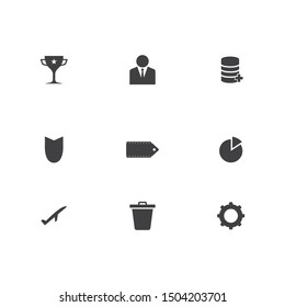website element icons for web design. Modern website elements icon set. Vector file in layers for easy editing