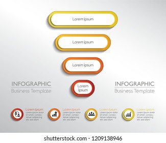 Elementos de site para infográficos de negócios. Banners para diagrama, gráfico, relatório, apresentação
