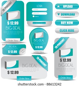 website elements vector