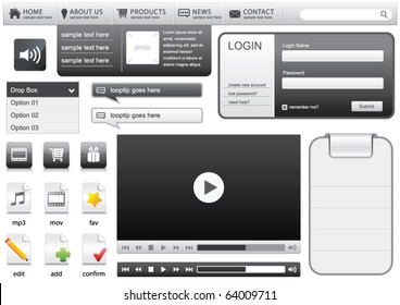 Website elements for web designers