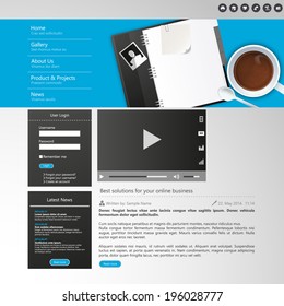 Website Elements/Template Design for Your Business Site 