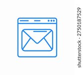 website email icon sign vector