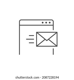 Website email line outline icon