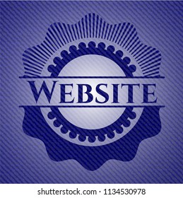 Website emblem with jean high quality background
