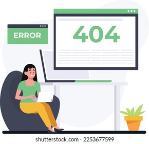 Website Error Disconnected concept with people