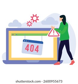 Website error Vector Illustration Which can easily modify or edit

