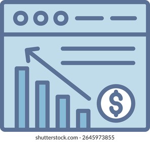 Website Filled Blue Tone Icon