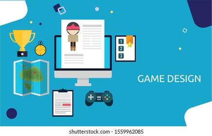 website flat design collection template easy to use all modern design. 